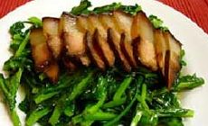 芥蘭腊肉