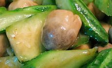 草菇燒絲瓜青