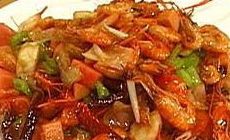 泡菜爆河蝦