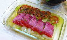 鹹肉蝦干蒸白菜